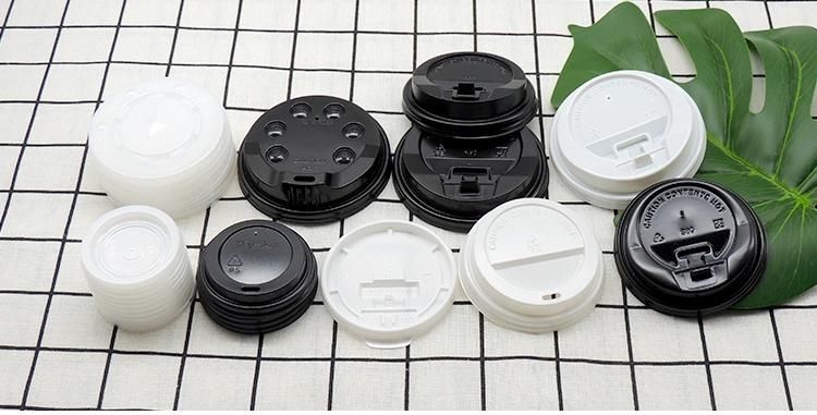 Disposable Waterproof PLA Plastic Lid Customized Coffee Cup Lid 12oz for Cups