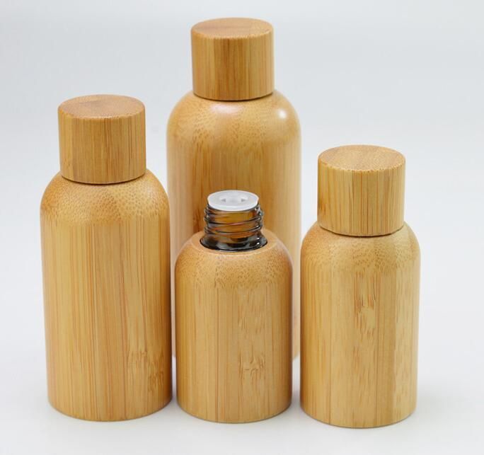 30 Ml / 50 Ml Bamboo Shell Glass Essential Oil Bottle