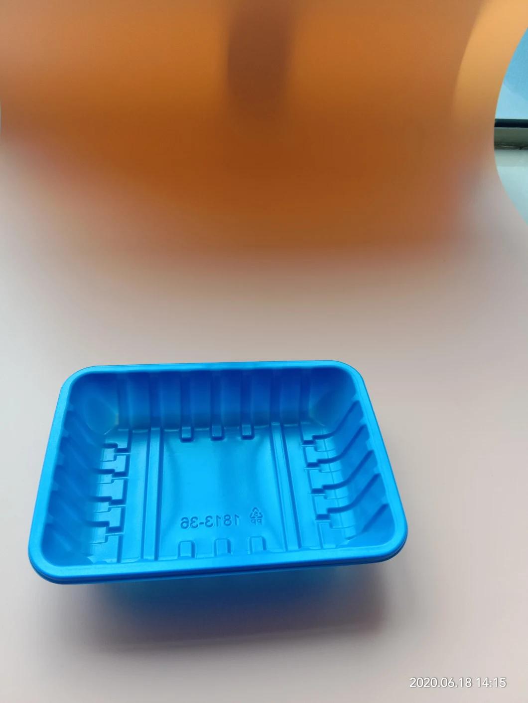 clear disposable blister plastic food tray