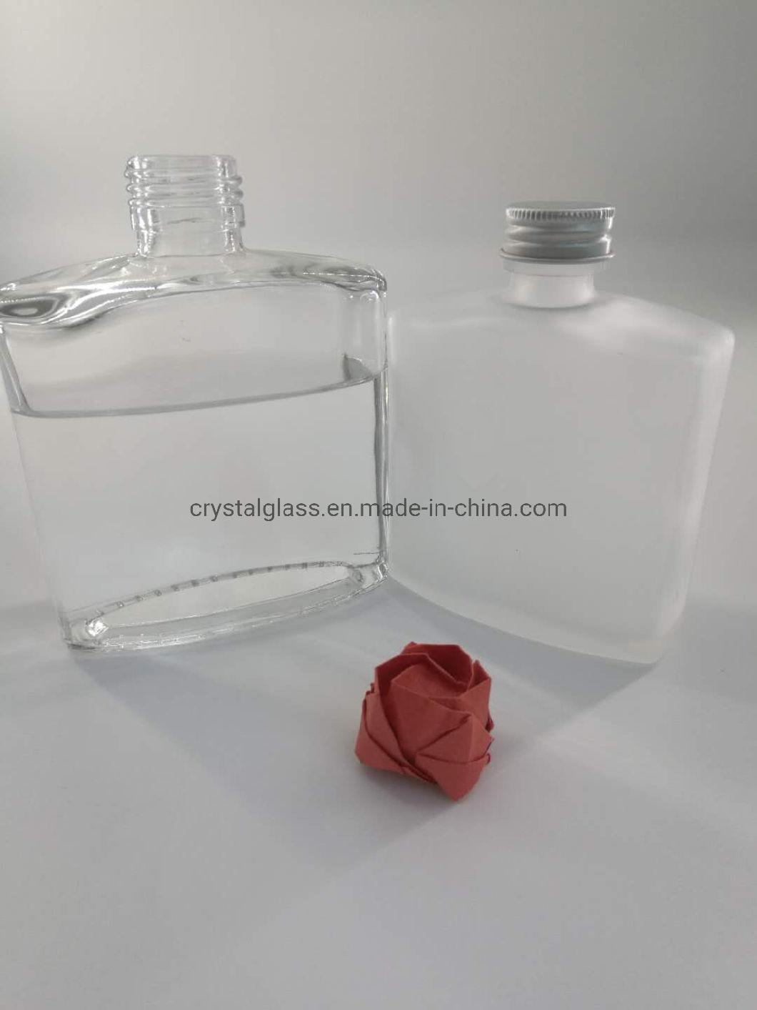 Square Shape Glass Drinking Bottle Cold Drink Wine Custom Glass Bottle OEM 100ml/200ml