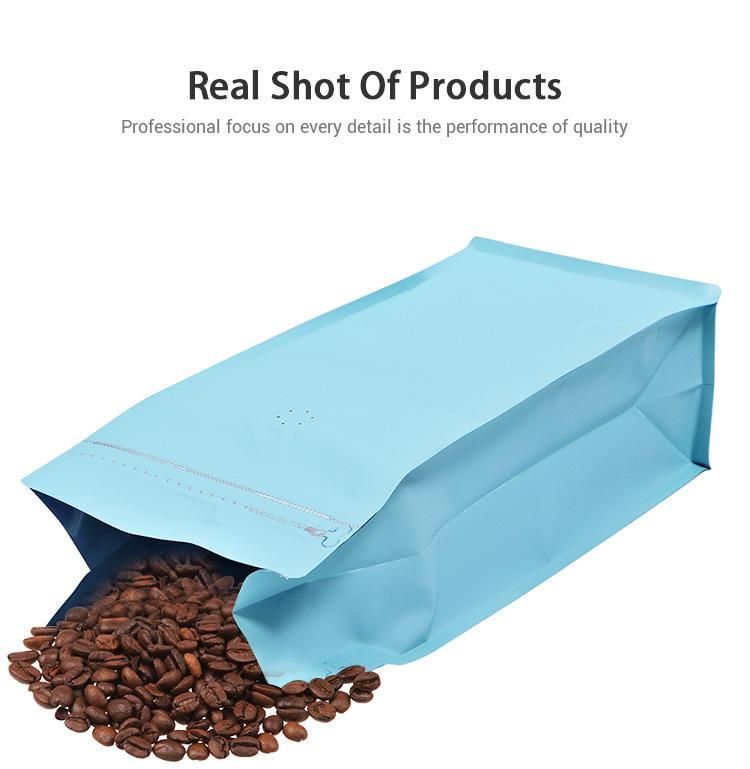 Brown Kraft Paper Packaging Coffee Pouch Packing Bag with Tin Tie