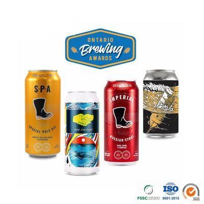 Manufacturer Supplier Energy Drink Customized Printed or Blank Epoxy or Bpani Lining Standard 500ml Aluminum Can
