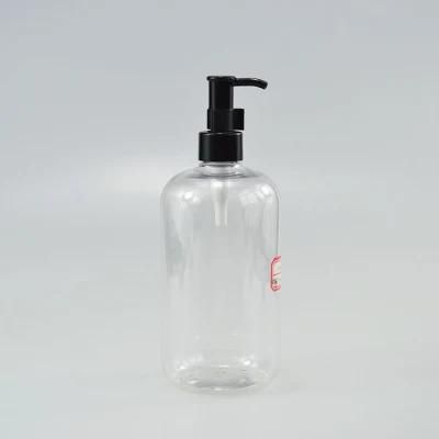 24-410 Pet Bottle 500 Ml Lotion Bottle with Pump Clear Plastic Bottle