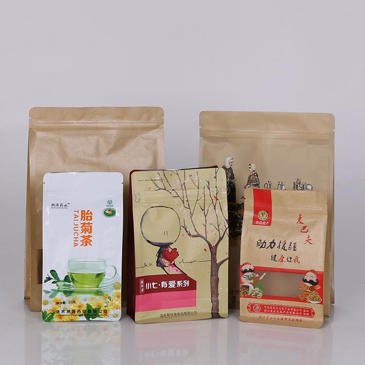 Tin Tie Kraft Paper Bag for Coffee Bean Packaging Wholesale