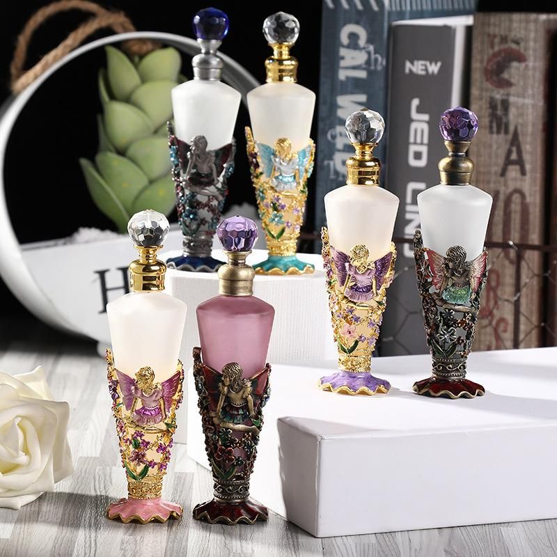 Glass Perfume Bottle Arab Style Essential Oils Dropper Bottle Container Middle East Weeding Decoration Gift