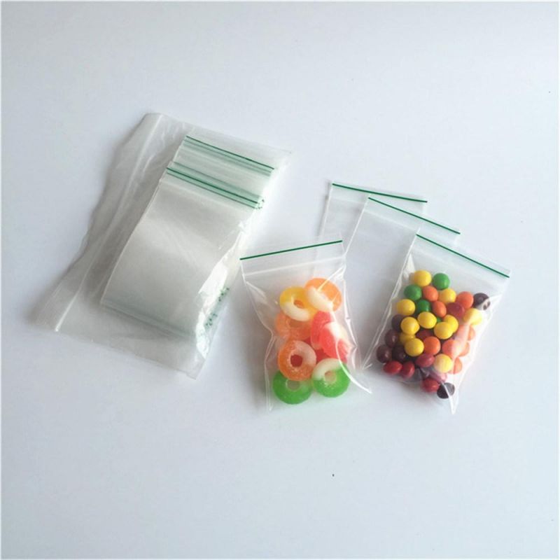 Clear Transparent Mini Size LDPE Polythene Reusable 2" X 3" Zipper Bags