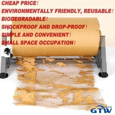 China Manufacturer Packaging Roll Kraft Filling Buffer Protective Cushion Wrapping Honeycomb Craft Paper