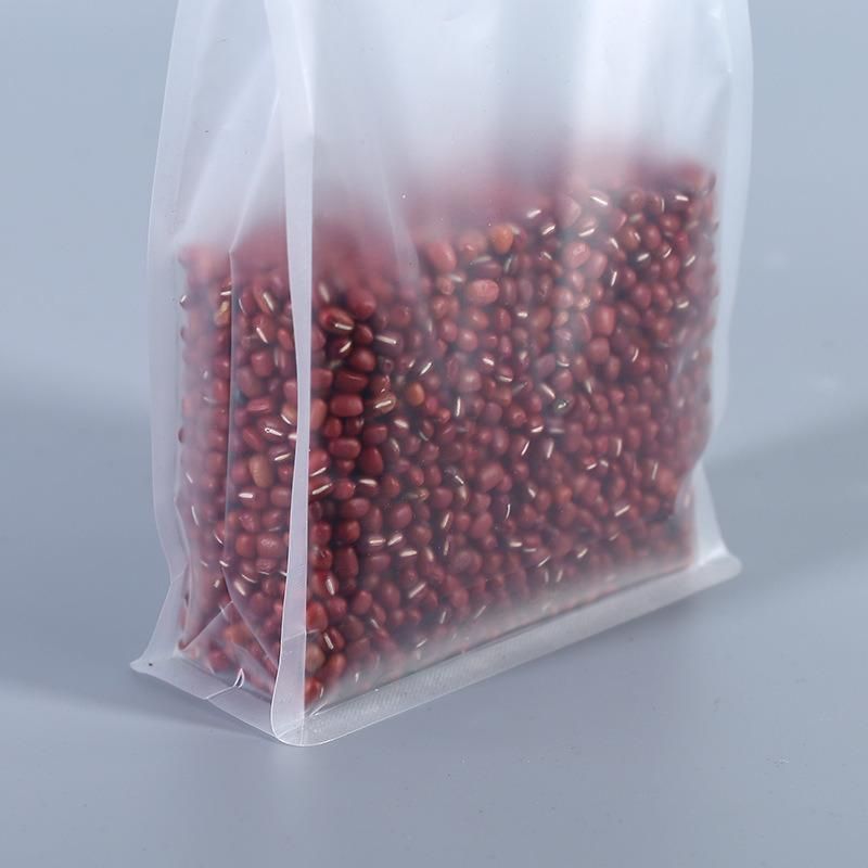 Shinny Finish Quad Seal Zipper Food Packaging Bag in Stock