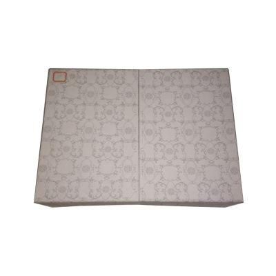White Flat Corrugated Carton Paper Box with Simple Decoration