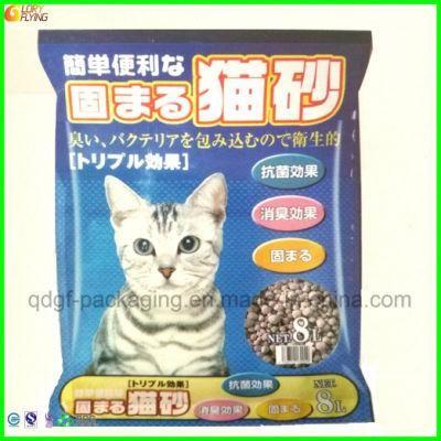 Heavy-Duty Ziplock Plastic Packaging Bag with Die Cut Handle for Cat Litter