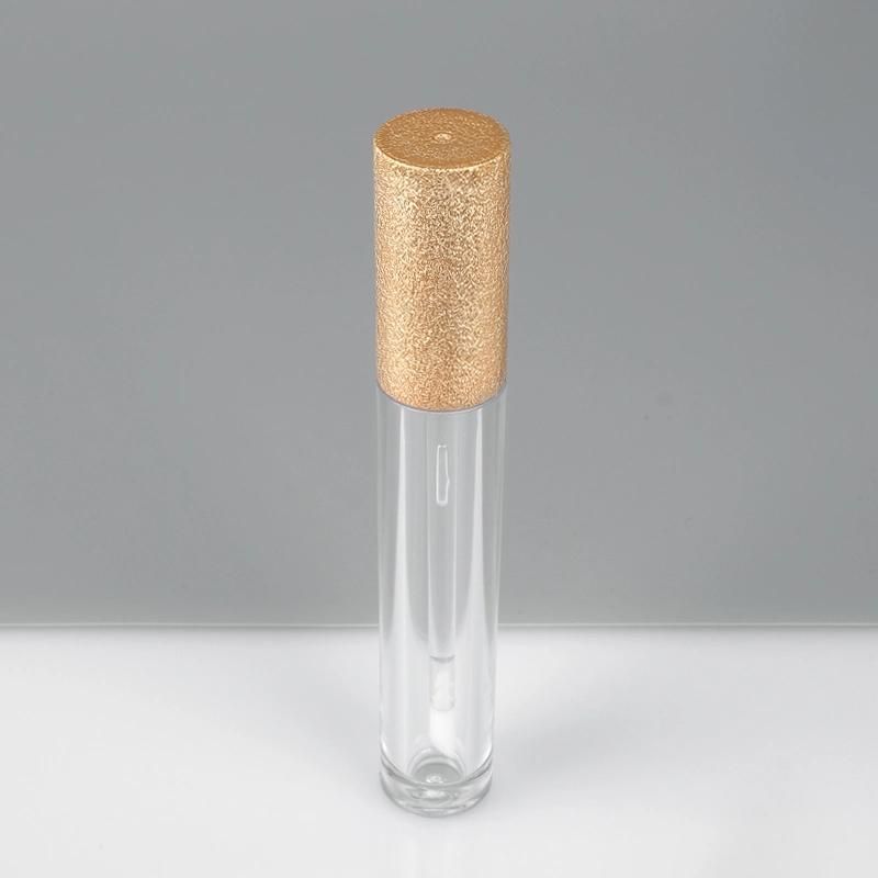 High Quality 5ml Luxury Gold Lip Gloss Tube Lip Gloss Packaging Green Custom Gold Wand