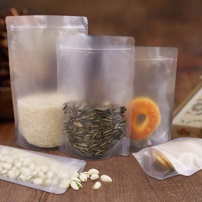 Frosted Transparent Sachet Emballage Plastique Stand up Bags Zip Lock Clear Pouches Food Plastic Packaging Bag