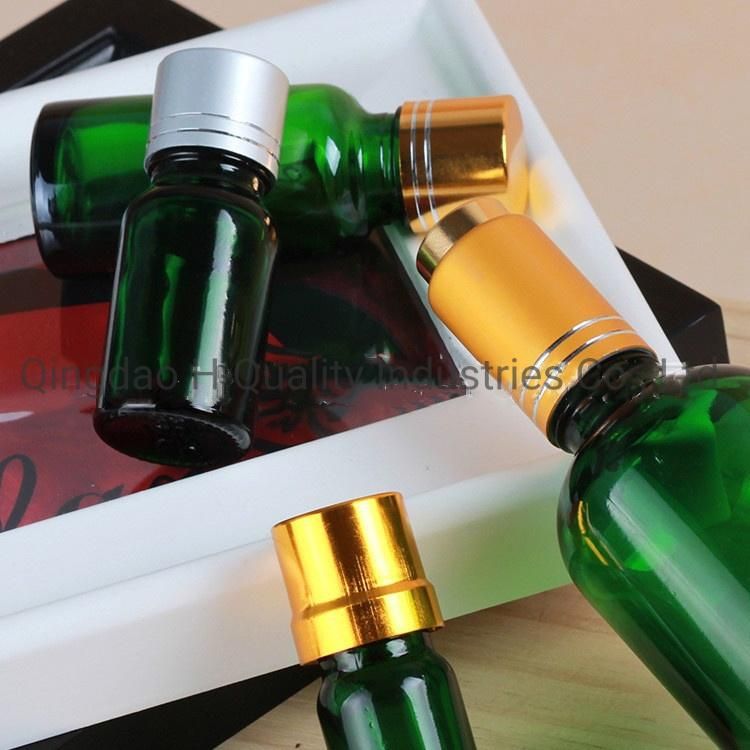 5ml-100ml Green/Blue Essential Oil Perfume Glass Bottles with Screw Caps