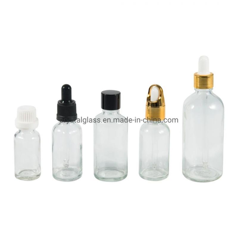 30ml 1oz Empty Refillable Amber Glass Essential Oil Bottle with Glass Pipette Dropper