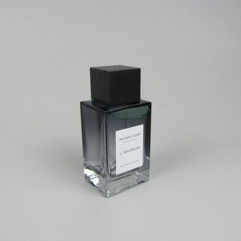 Perfume Atomizer 100ml Clear Square Glass Perfume Bottle