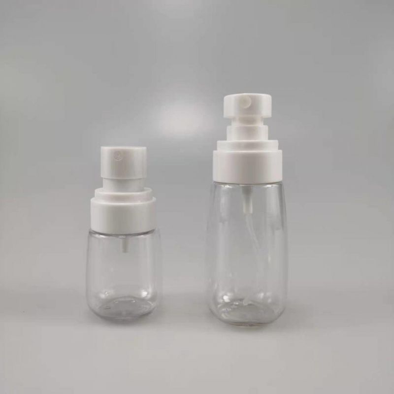 30ml 60ml 80ml 100ml PETG Transparent Plastic Container Upg Perfume Bottle with Mist Sprayer & Pump for Travel and Hand Sanitizer