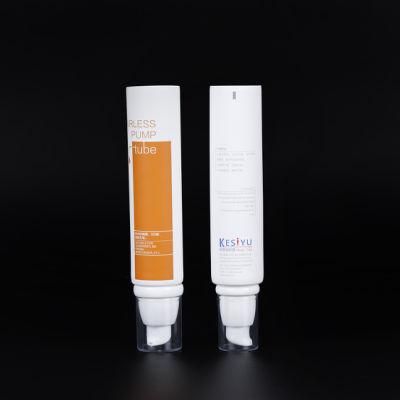 Oval Shape Matt Black Facial Cleanser PP Tube Soft Plastic Tube Body Lotion Custom Printing Luxury Golden Tube