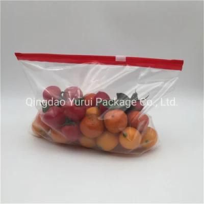 Reclosable Food Packaging Transparent Zipper Ziplock Bag Freezer Storage Resealable LDPE Plastic Slider Bag