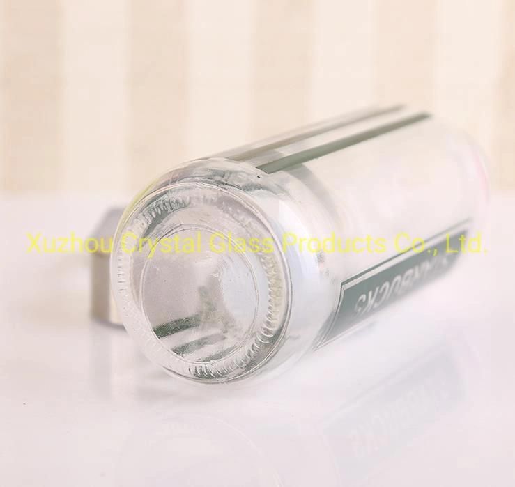 Food Grade Transparent Round 750ml Glass Water Bottle Beverage Juice Bottle