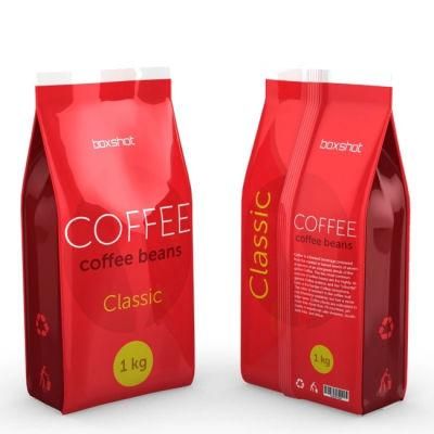 Custom Made Flexible Packaging Flat Bottom Coffee Bag