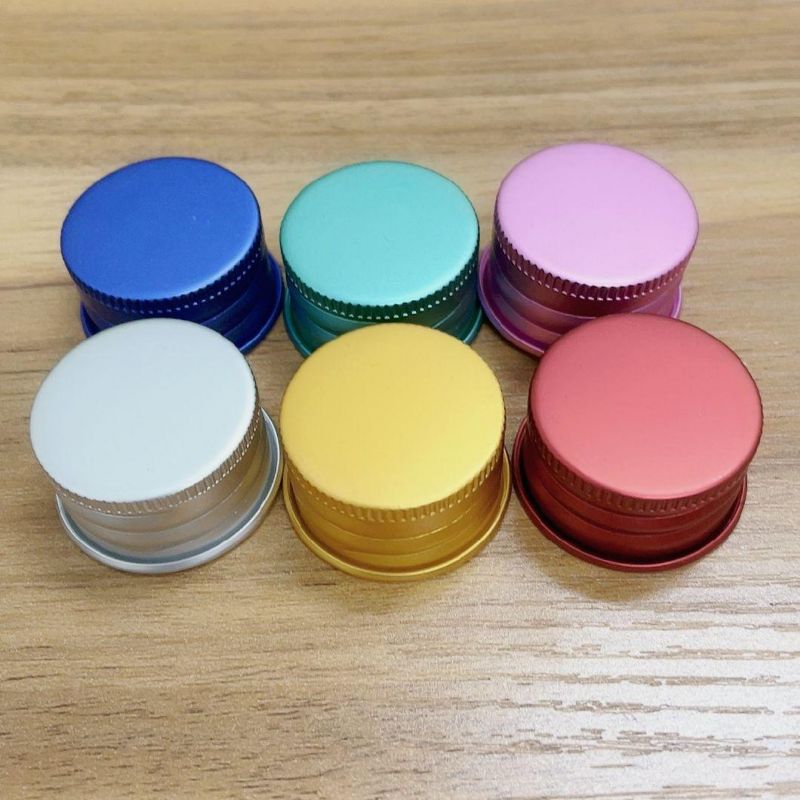 Small Sealed Aluminum Bottle Caps for Wholesale Crimped Threaded Aluminum Cover