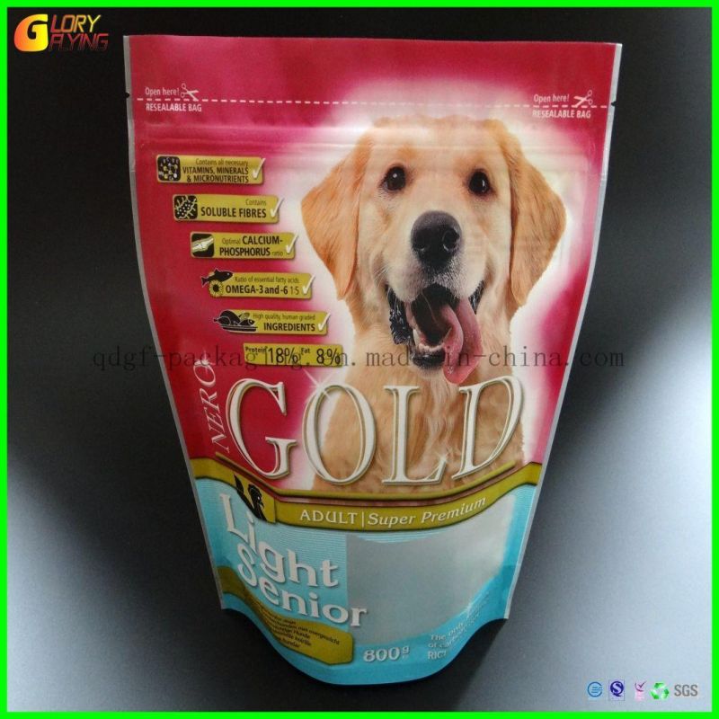 Plastic Ziplock Bag Dog Cat Feed Pet Food Bag