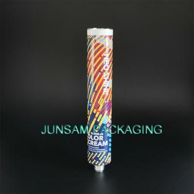 Pharmacy Packaging Collapsible Aluminium Tube Screw Octagonal Hair Handcream