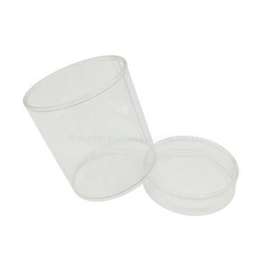 Custom Edge Curl Round Cylinder Clear Pet Box