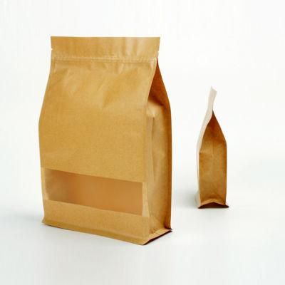 Wholesale Multi-Size Packing Bag Tea Bags Packing Custom Nuts Ziplock Frosted Clear Window Food Paper Packing Bag