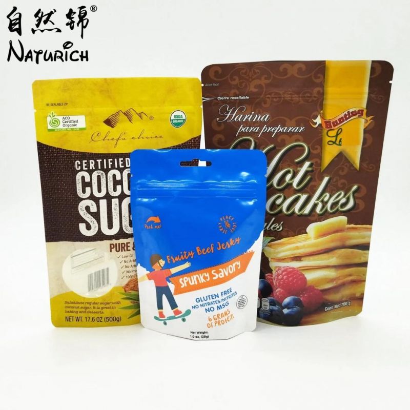 Digital Printing Wheat Flour 1kg Bag Flat Bottom Plastic Packing Bag