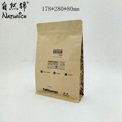 Kraft Paper Stand up Bag Food Packaging Zipper Pouches