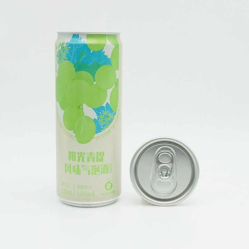 Sleek 330ml Aluminum Cans for Grape Juice Drinks