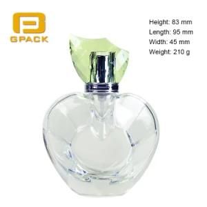 Heart Shape Shiny Perfume Bottle Collectible Cologne Bottles Old Avon Perfume Bottles with Stopper Accessories Amber Glass Spray Bottle