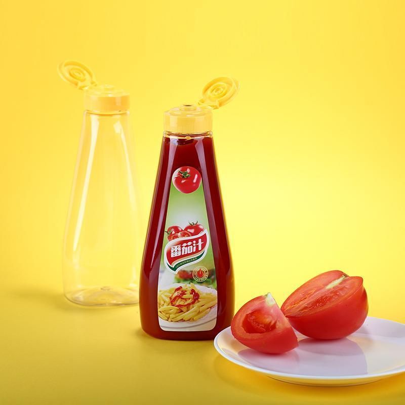 500ml Sauce Bottle with Food Grade Plastic for Ketchup Packaging