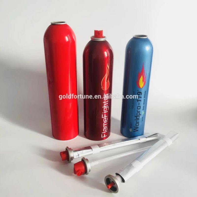 Aluminium Aerosol Can for Fire Extinguisher with Actuator