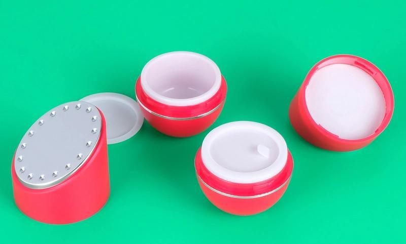 Manufacturer 15g Unique Cosmetic Packaging Cream Bottle Acrylic Plastic Jar Eyecream Jar with Magnet Scoop