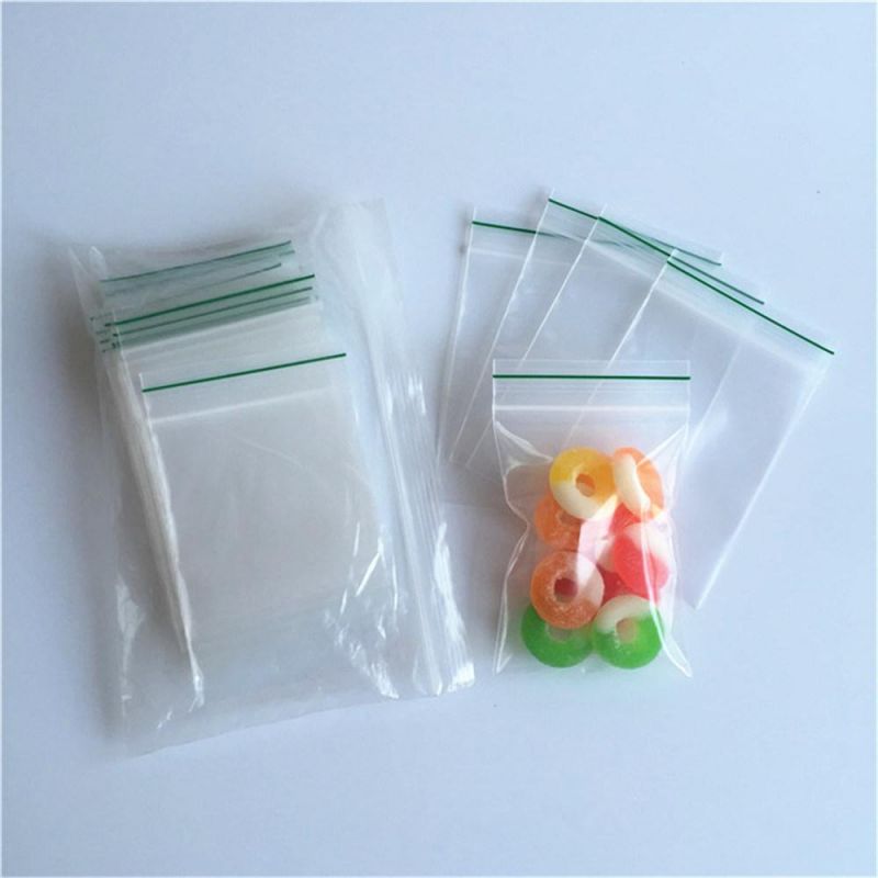 Small Plastic Bags Transparent Jewelry Ziplock Zip Zipped Lock Reclosable Plastic Poly Clear Bags