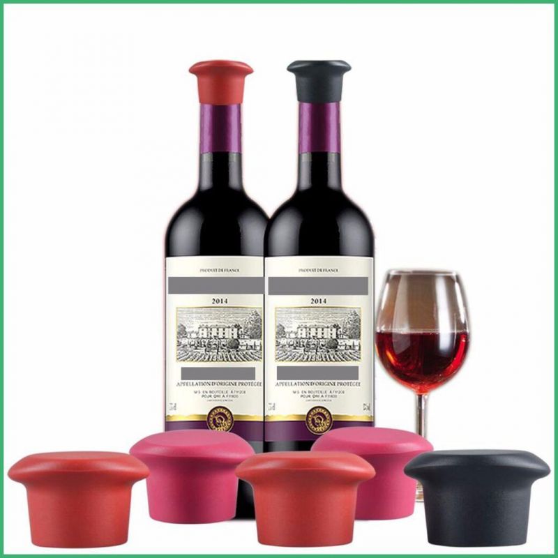 Factory Customized High Quality Silicone Wine Bottle Plug for Household Gift