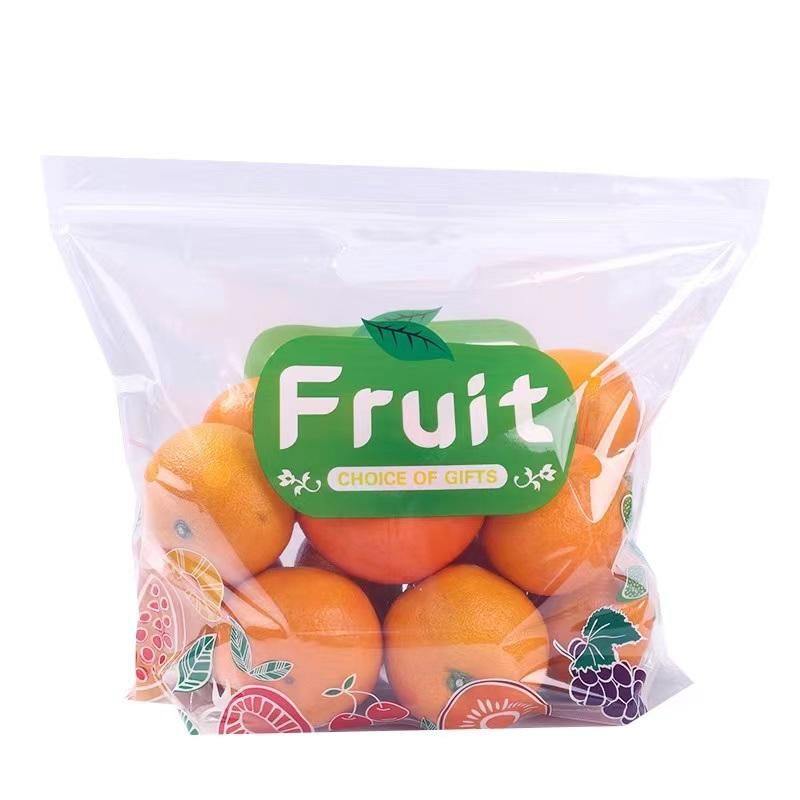 Punched 4lb Orange Packing Fruit Bag