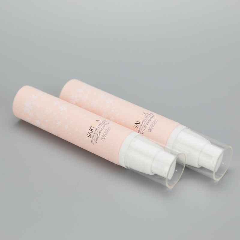 Matte Bb Cream Packaging Cosmetic Soft Tube with Airless Pump