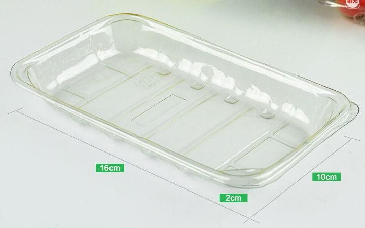 Wholesale plastic for biodegradable supermarket black PET disposable vegetable tray