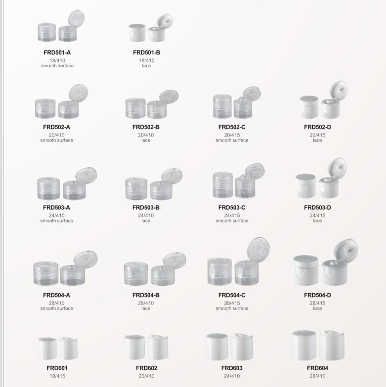 in Stock PP Plastic Dispensing Flip Top Cap 20/410 Flip Top Closures Ready to Ship