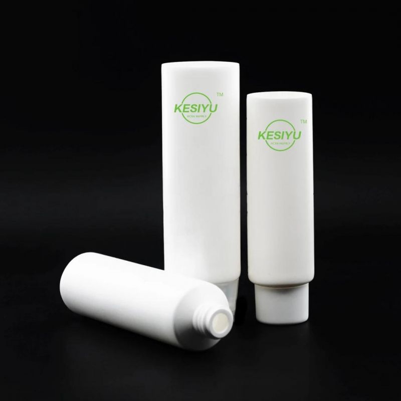 Home Product Cosmetic Plastic White Soft Tube for Hand Cream Packing Travel Face Cleanser Tube