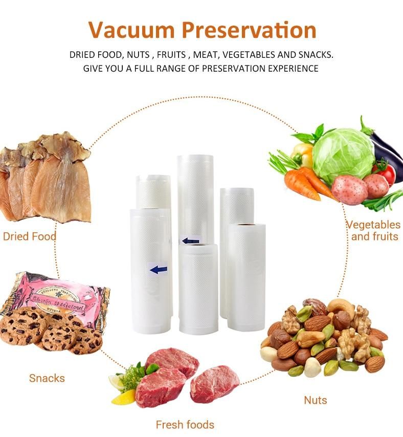 Custom Frozen Food Grade Leakproof Vacuum Food Plastic Bag Composite Grain Food Vacuum Bag