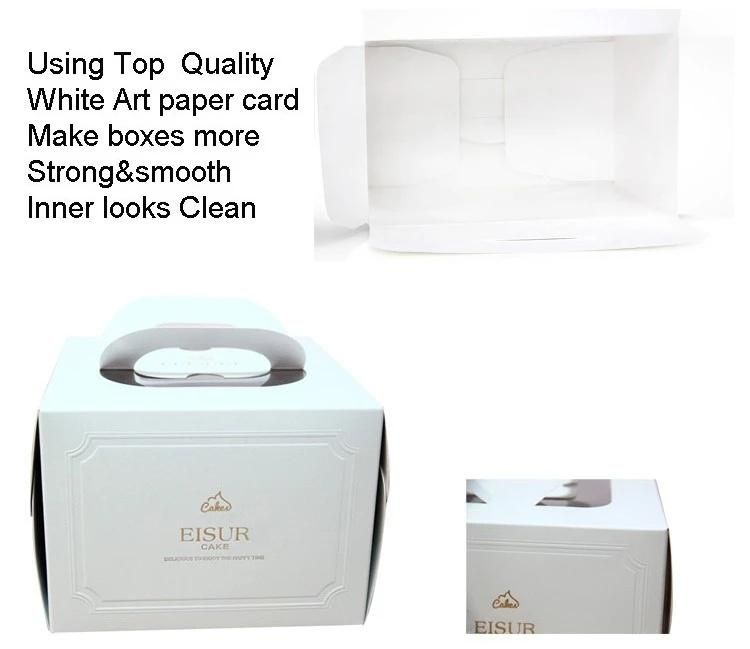Cheap Hot Sale Custom Design Circle-Shaped Paper Packaging Box Cardboard Hamburger Box Birthday Cake Box Packaging