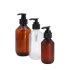 Cheap Price Round Pump Sustainable Packaging Hot Selling Brown Amber Plastic Shampoo Bottle