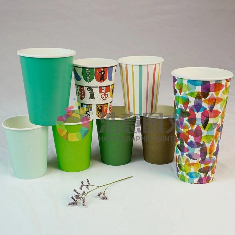 China Wholesale Company White Cardboard Disposable Paper Cup Custom Packaging