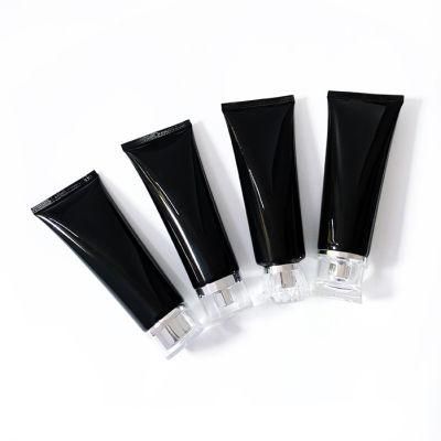 Qiaoneng Manufacturer Cosmetic Tube Container Black Plastic Tube Packaging