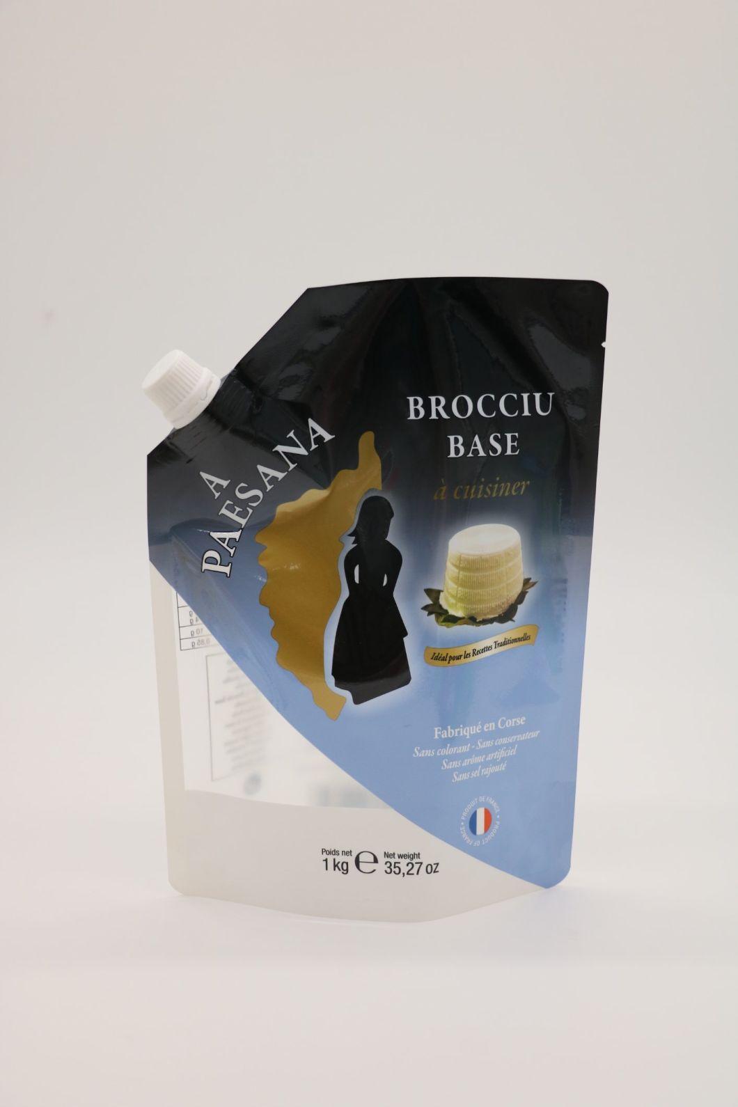 Aluminum Laminated High Barrier Milk Cream Packaging Spout Bag