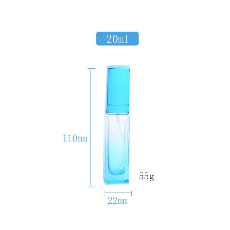 in Stock Empty Pefume Bottles for Sale Square Clear Glass Spray Bottle for Perfumes Fragrance Bottle